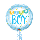 Baby Boy Banner and Dots Balloon Bouquet