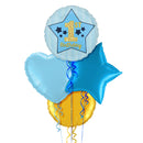1st Birthday Blue Balloon Bouquet