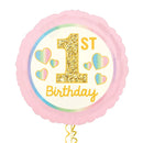 1st Birthday Pink Balloon Bouquet