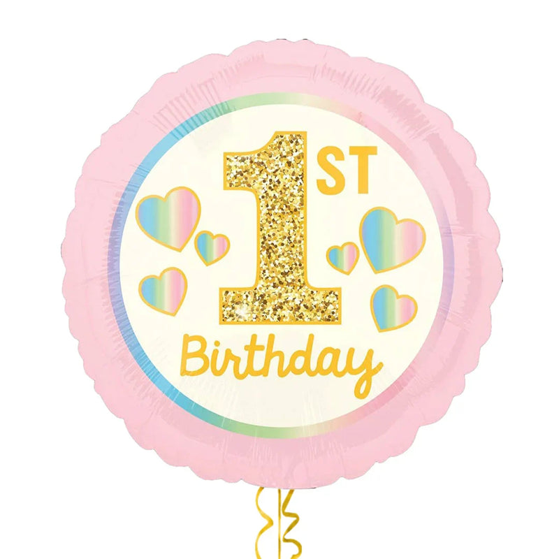1st Birthday Pink Balloon Bouquet