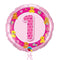 1st Birthday Teddy Bears Pink Balloon Bouquet