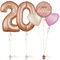 Rose Gold 20th Birthday Balloon Bouquet Set