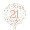 Happy 21st Birthday Rose Gold Balloon Bouquet