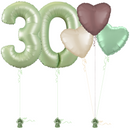 Olive Green 30th Birthday Balloon Bouquet Set