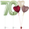 Olive Green 70th Birthday Balloon Bouquet Set