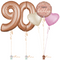 Rose Gold 90th Birthday Balloon Bouquet Set