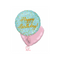 Blue and Gold Sparkles Happy Birthday Balloon Bouquet