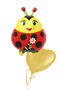 Cute Ladybird Foil Balloon Bouquet