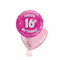 Happy Birthday 16th Pink Foil Balloon Bouquet