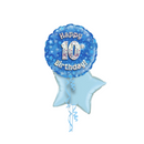 10th Birthday Blue Balloon Bouquet