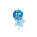 17th Birthday Blue Balloon Bouquet