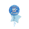 Happy Birthday 15th Blue Foil Balloon Bouquet