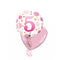 Happy Birthday 5th Pink Polka Dot Foil Balloon Bouquet