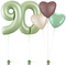 Olive Green 90th Birthday Balloon Bouquet Set