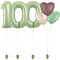 Olive Green 100th Birthday Balloon Bouquet Set