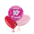 10th Birthday Pink Balloon Bouquet