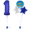 Royal Blue 1st Birthday Balloon Bouquet Set