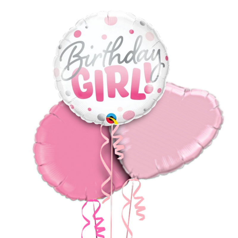 Birthday Girl Fairy Pink Balloon Bouquet