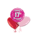 17th Birthday Pink Balloon Bouquet