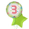 3rd Birthday Fairy Green Balloon Bouquet