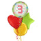 3rd Birthday Fairy Green Balloon Bouquet