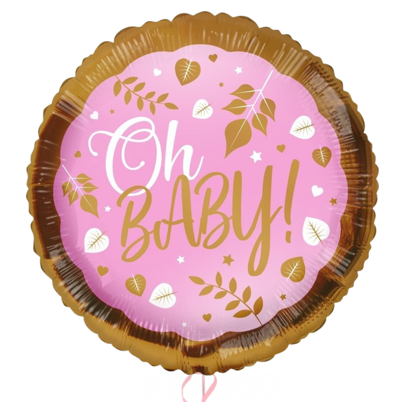 Oh Baby Pink and Gold Balloon Bouquet