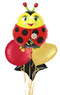 Cute Ladybird Foil Balloon Bouquet