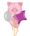 Cute Pink Piggy Balloon Bouquet