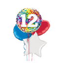 Happy 12th Birthday Confetti Balloon Bouquet