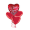 I Love You Confetti Hearts Balloon Bouquet