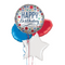 Happy Birthday Sparkling Stars Balloon Bouquet