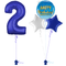 Royal Blue 2nd Birthday Balloon Bouquet Set