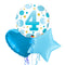 4th Birthday Polka Dot Blue Balloon Bouquet