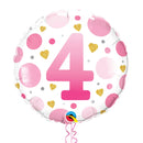 4th Birthday Polka Dots Balloon Bouquet