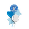 Happy Birthday 6th Blue Foil Balloon Bouquet