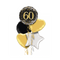 Happy 60th Birthday Black and Gold Balloon Bouquet