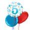 5th Birthday Blue Polka Dots Balloon Bouquet