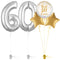 Silver 60th Birthday Balloon Bouquet Set