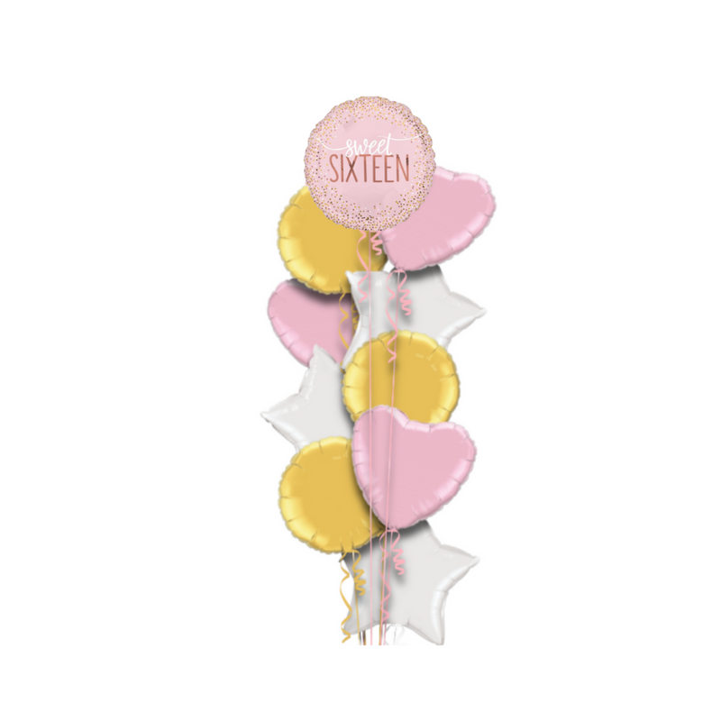 Sweet Sixteen Birthday Balloon Bouquet