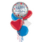 Happy Birthday Sparkling Stars Balloon Bouquet