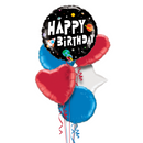 Happy Birthday Outer Space Balloon Bouquet