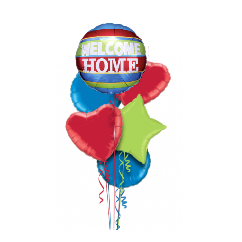 Welcome Home Colours Balloon Bouquet