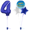 Royal Blue 4th Birthday Balloon Bouquet Set