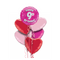 Happy Birthday 9th Pink Foil Balloon Bouquet