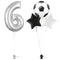 Silver 6th Birthday Balloon Bouquet Set