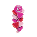 17th Birthday Pink Balloon Bouquet