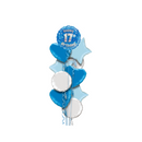 17th Birthday Blue Balloon Bouquet