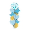 3rd Birthday Polka Dot Blue Balloon Bouquet