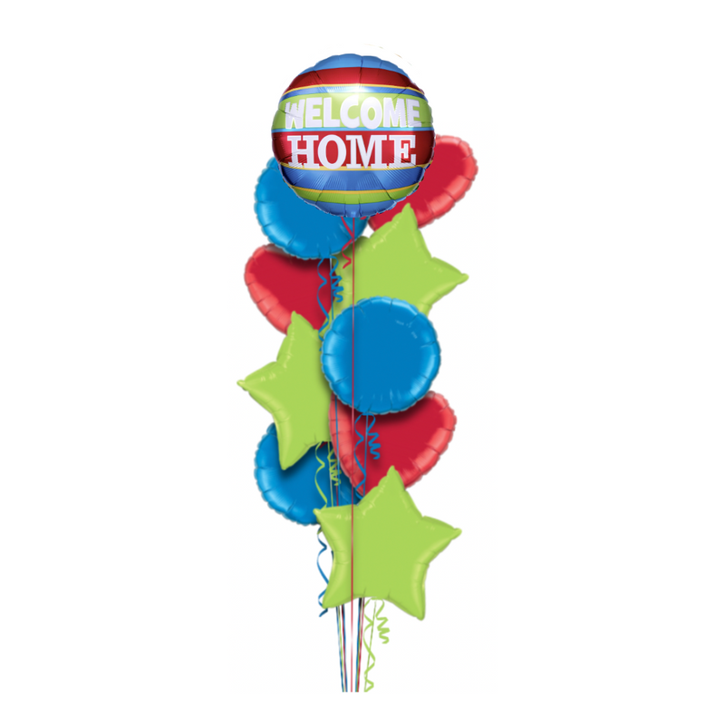 Welcome Home Colours Balloon Bouquet