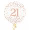 Happy 21st Birthday Rose Gold Balloon Bouquet